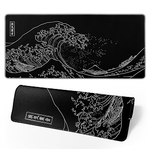 Brecoy Japanese Gaming Mouse Pad Black Mouse