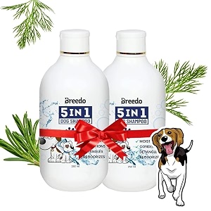 5 in 1 dog shampoo - ditch to itch 500ml  for labrador golden retriever shih tzu pomeranian pack of 2