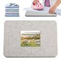 BREENHILL Wool Pressing Mat 13.5"x 17" Ironing Mat for Quilting(Light Gray)