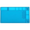 Breewell Heat Resistant Soldering Mat Insulation Silicone Pad Maintenance Platform Magnetic Adsorption Point | Blue