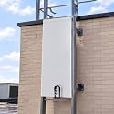 BreezeHug Fixed Ladder Safety Guard with Lock Corrosion Resistant Fixed Ladder Corrosion Resistant Security Lockout Guard for Outdoor Indoor Lockout Safety Device, 64 x 15.5 x 3/8''