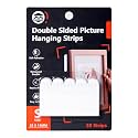 Breliter Double Sided Picture Hanging Strips - 20Pcs Self Adhesive Picture Hanger Kit for Wall, Removable and Damage Free Picture Hanging Adhesive Strips - Small