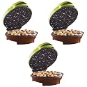 Brentwood Mini Pretzel Maker Machine Non-Stick, Green (Pack of 3)