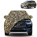 Brezza New 100% Waterproof Car Cover | Dustproof Sun Protection Cover | Soft Cotton Lining | Triple Stitched | Mirror Pocket | Antenna Pocket | All Weather Body Cover (Army)