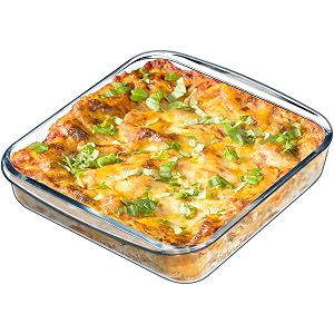 brezzycloud 1000ml borosilicate glass baking dish clear durable user-friendly microwave safe transparent tray