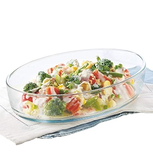 brezzycloud baking dish 22 l transparent 22 liter oval