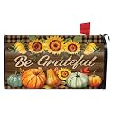 Briarwood Lane Mailbox Cover - Standard Size - Be Grateful Fall Farmhouse for Fall Mailbox Cover