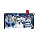 Briarwood Lane Mailbox Cover - Standard Size - Snowman Holiday Cheer Christmas for Christmas Mailbox Cover