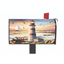 Briarwood Lane Summer Mailbox Cover - Standard Size - Lighthouse At Sunset for Summer Mailbox Cover