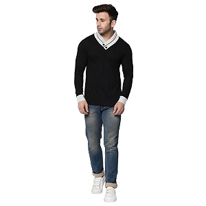 men39s full sleeve shawl black pack of 1