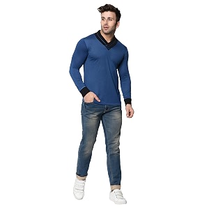 men39s full sleeve shawl blue pack of 1