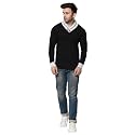 Men's Full Sleeve Shawl (Black) Pack of 1