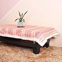 BRICK HOME Aztec Orange Woven Fabric Table Cover with Lace (54 X 78 Inches)