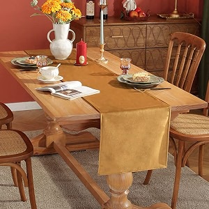 brick home velvet 4 seater table runner and bed runner13 x 60 inches