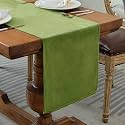 BRICK HOME Velvet 4 Seater Table Runner and Bed Runner,13 x 60 Inches