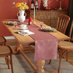 brick home velvet 6 seater table runner and bed runner13 x 72 inches