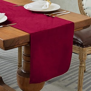 brick home velvet 6 seater table runner and bed runner13 x 72 inches