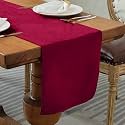 BRICK HOME Velvet 6 Seater Table Runner and Bed Runner,13 x 72 Inches