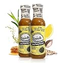 Brick House Sunny Honey Balsamic Vinaigrette Dressing & Marinade, 12oz - Low-Sodium, Low-Carb, Dairy-Free, Gluten-Free, Non-GMO, Balsamic Vinaigrette Salad Dressing, Keto-Friendly, Made in USA, 2 Pack