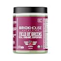 BRICKHOUSE NUTRITION Field of Greens Super Greens Powder | Doctor-Formulated Superfood Powder, Fruits & Veggies Supplement - Wildberry (Single Pack)