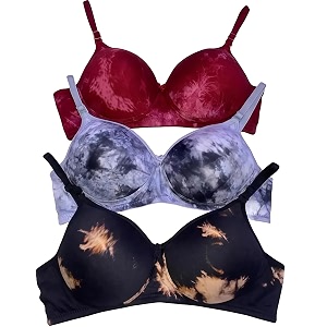 BRIELLE Womens Padded Non-Wired Full Coverage Bra