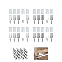 20 Pack Self Tapping Screws Cabinet Laminate Support, Shelf Pins with Non-Slip Sleeve, Cabinet Shelf Pegs for Kitchen Utensils, Bookcases and Wardrobes.