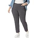 Briggs New York Women’s Plus Size Pull On Dress Pants 4 Pockets Straight Leg Stretchy Office Casual Work Slacks