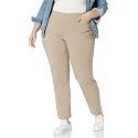 Briggs New York Women’s Plus Size Pull On Dress Pants 4 Pockets Straight Leg Stretchy Office Casual Work Slacks