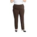 Briggs New York Women’s Plus Size Pull On Dress Pants 4 Pockets Straight Leg Stretchy Office Casual Work Slacks
