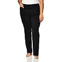 Briggs New York Women’s Plus Size Pull On Dress Pants 4 Pockets Straight Leg Stretchy Office Casual Work Slacks