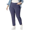 Briggs New York Women’s Plus Size Pull On Dress Pants 4 Pockets Straight Leg Stretchy Office Casual Work Slacks