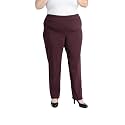 Briggs New York Women’s Plus Size Pull On Dress Pants 4 Pockets Straight Leg Stretchy Office Casual Work Slacks