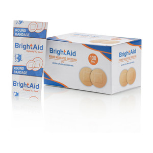 BRIGHT AID Round Bandage Pack of 1200