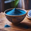 Rangoli Powder Dark Blue Color 250 Gram Diwali Floor Decoration Art Muggu Powder Diwali Decoration Creativity Rang for Home Navratri Pongal Pooja Mandir