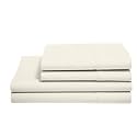 Bright Décor Elastic Fitted Sheet Double Size 48x78 Inch - Soft Fitted Sheet with 2 Pillow case -Fitted Bed Sheets Fits Up to 6 to 8 Inches Drop_Ivory