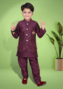 Bright Garments Dresses Boys Festive & Party Kurta, Waistcoat and Pyjama Set (Dark Green Pack of 1)
