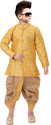 Bright Garments Dresses Boys Wedding Kurta and Dhoti Pant Set (Gold Pack of 2)