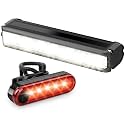 Bright LED Bike Light for Night Riding,2025 Upgraded Rechargeable Bicycle Lights Set 5 Modes IPX6 Waterproof MTB Off-Road Cycling Commuting