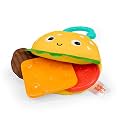 Bright Starts Say Cheeseburger On The Go Teether Activity and Stroller Toy, Baby Teething Toy, BPA Free, Unisex, 3 Months+
