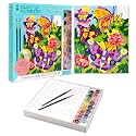 Bright Stripes iHeartArt Paint by Numbers Kit, Butterflies and Blooms, 8+