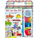 Bright Stripes Richard Scarry Art on the Go Travel Coloring Kit, Ages 3+