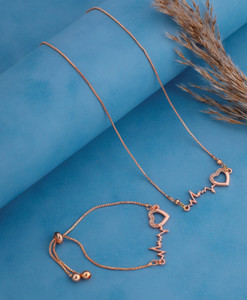 bright style gold-plated plated metal alloy chain