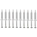 Bright White Smiles 35% Carbamide Peroxide Teeth Whitening Gel Refills, Sensitive Teeth Whitener, Works with LED Light and Trays (10 X 5 ML/CC)
