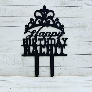 bright wood craft happy birthday cake topper for birthday decorationhappy birthday party cake decoration itemspecial cake decoration for girlsboyskidswifehusband