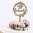 Personalized Customised Exclusive Cake Topper For Birthday, Engagement, Wedding, Anniversary baby shower, valentine's day Cake Decoration Theme Party Multicolor Pack Of 1 (Style-1)