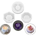 3 Pc Geometric Tealight Candle Holder Resin Molds Silicone,Round Sphere Ball Shaped Tea Light Candle Holder Silicone Molds for Resin Concrete(3 pc. Geometric Tea Light Holder Mold)