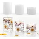 3 Pc Pillar Tealight Cylinder Shape Candle Holder Resin Molds Silicone,Round Sphere Ball Shaped Tea Light Candle Holder Silicone Molds for Resin (Pillar Tea Light Holder Mold)