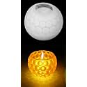 Tealight Candle Holder Resin Molds Silicone,Round Sphere Ball Shaped Tea Light Candle Holder Silicone Molds for Resin (Mandala Tea Light Holder Coaster Mold)