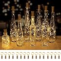 Brightown 20 Pack Wine Bottle Lights with Cork, Warm White