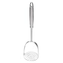 Brigii Potato Masher, Uncoated Stainless Steel Potato Press, One-Piece